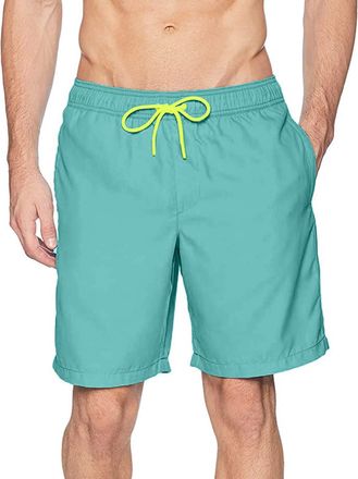 Generic Summer Swim Shorts Men Quick Dry Beach Shorts with Pockets Elasticated Waist Sportshorts Swimming Shorts Surfing Board Shorts Summer Holiday Surf Beac