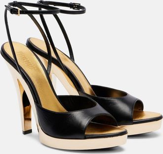 PARIS TEXAS Gala leather platform sandals