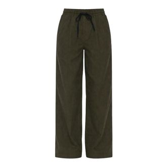 Pomandere Wide Trousers, female, Green, Size: S Striped Cotton Pants