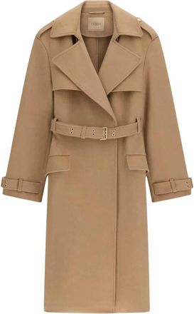 Guess Eve Melton Trench - Dames - Trenchcoats - Beige - M - Katoen - Jassen
