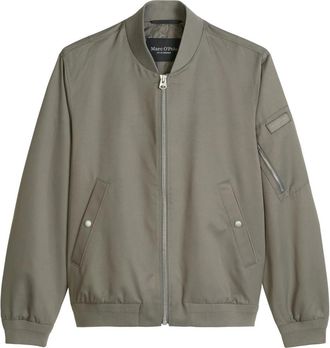 Marc O'Polo Geweven Outdoor Jas - Heren - Bomber jackets - Beige - XL - Katoen - Jassen