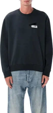 Maison Margiela Tape Logo Crewneck Sweatshirt