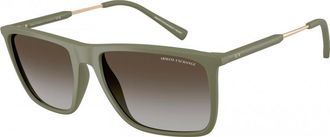A|X Armani Exchange Mens AX4160S 57 838113 Sunglasses - Green - One Size