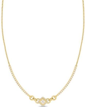 Bony Levy Cleo Diamond Bar Necklace in 18K Yellow Gold/diamond at Nordstrom, Size 18