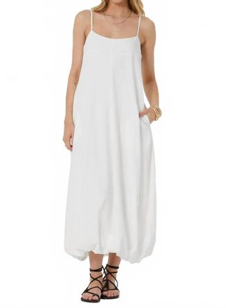 Young Fabulous & Broke Melv Midi Bubble Dress In Bone