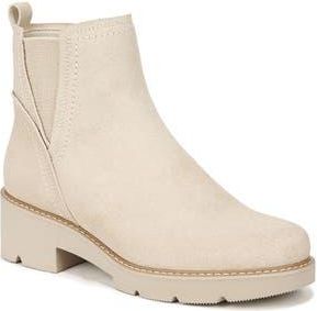 Naturalizer Darry Water Repellent Platform Bootie in Porcelain Beige Suede at Nordstrom Rack, Size 10