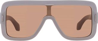 Ferragamo Brown Shield Ladies Sunglasses SF2061SE 259 55