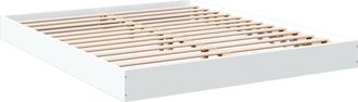 vidaXL Estructura de cama sin colchón blanca 160x200 cm vidaXL