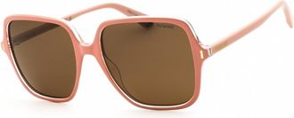 Polaroid Polarized Bronze Square Ladies Sunglasses PLD 6219/S 035J/SP 56