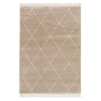 AFK Living Alfombra gruesa con flecos, suave y refinada 160 x 230 cm