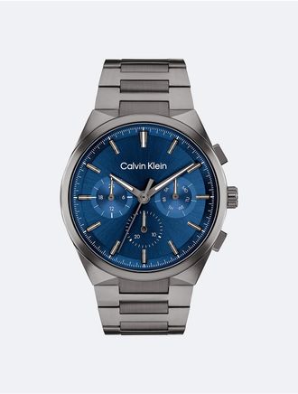 Calvin Klein Mens Multifunction H-Link Bracelet Watch - Brown - OS