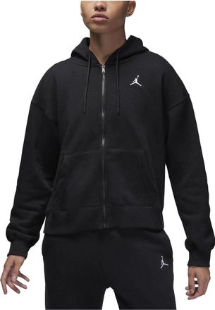 Nike Jordan (WMNS) Air Jordan Brooklyn Fleece Full-Zip Hoodie Black White FD7865-010