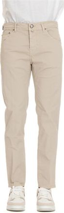 Jacob Cohen 5-Pocket Chinos - Heren - Chinos - Beige - W44 - Katoen - Broeken