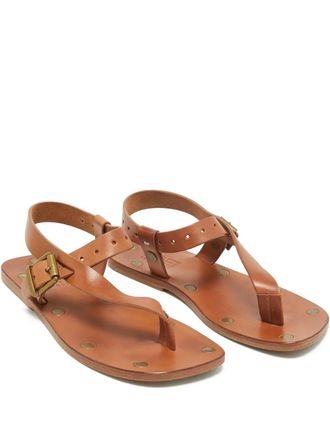 Maison Margiela buckle-fastening leather sandals - Brown