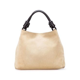 Loewe Pre-owned Loewe Small Suede Flamenco Knot Hobo Ladies 61512