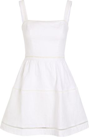 Reformation Everett Linen Mini Dress - White - 10 (UK14 / L)