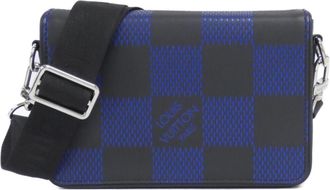 Louis Vuitton Marine Leather Shoulder Bag (Pre-Owned)