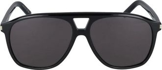 Saint Laurent Dune Zonnebril - Dames - Accessoires - Zwart - Maat: 58 MM Nylon