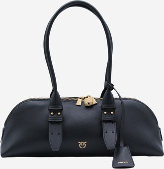 Pinko Pinko Borsa Bowling Escape Horizontal En Pelle