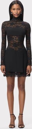 H&eacute;rve L&eacute;ger The Solene Dress in Black at Nordstrom, Size 10