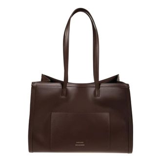 Loulou Studio Dames, Tassen, Bruin, Maat: ONE Size Leer