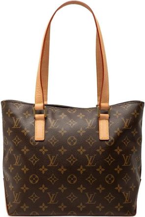 Louis Vuitton Pre-owned Tote Bags, female, Brown, Size: ONE SIZE Pre-owned Printed Pattern Top Handle Bag