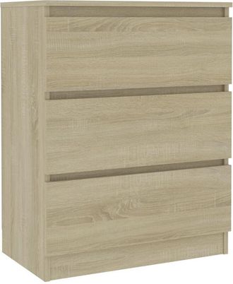 vidaXL Sideboard Sonoma Oak 60x35x76 cm Engineered Wood Vidaxl