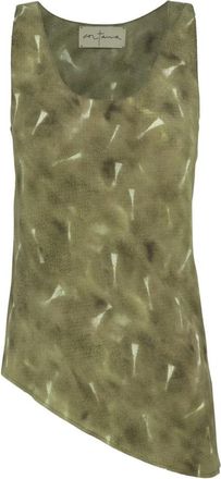 Cortana Elise Top - Dames - Tops zonder mouwen - Groen - M - Tops
