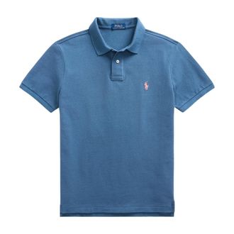 Ralph Lauren Tops, Heren, Blauw, S, Klassiek Polo Shirt voor Heren