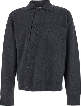 Jacquemus Grey Classic Collar Wool Sweater