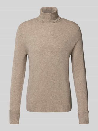 FTC Kaschmirpullover mit Rollkragen in Beige, Größe 48
