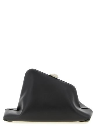 The Attico Black Calfskin Clutch Womens Bag