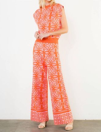 THML Clothing Marisol Pant In Orange