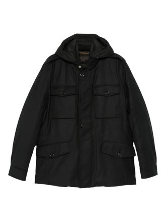 Moorer hooded coat - men - Fabric - 48 - Black