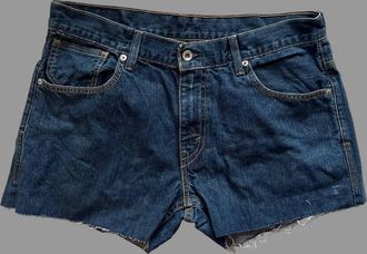 Levi's Womens 514 Denim Shorts In Dark Blue