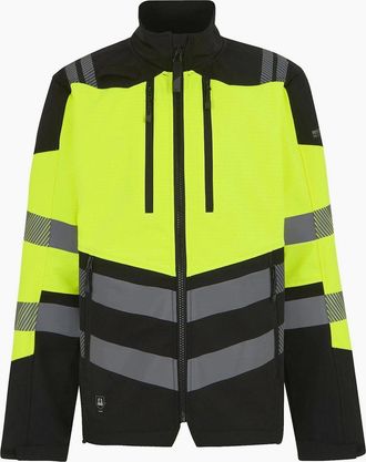 Regatta Mens Regatta Professional Mens Hi-Vis 3 Layer Soft Shell Jacket - Multi/Black - Size: 42/Regular