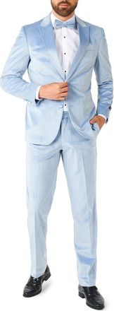 OppoSuits Vintage Blue Velvet Suit & Bow Tie at Nordstrom, Size 52