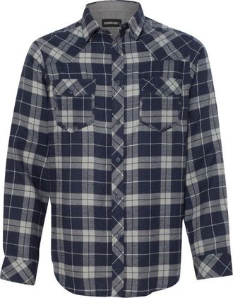 Burnside Yarn-Dyed Long Sleeve Flannel Shirt