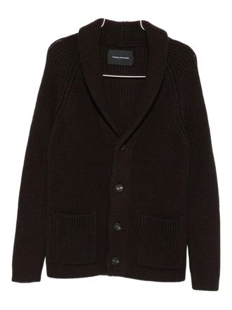 Tagliatore shawl-collar pocket cardigan - men - Wool - 52 - Brown