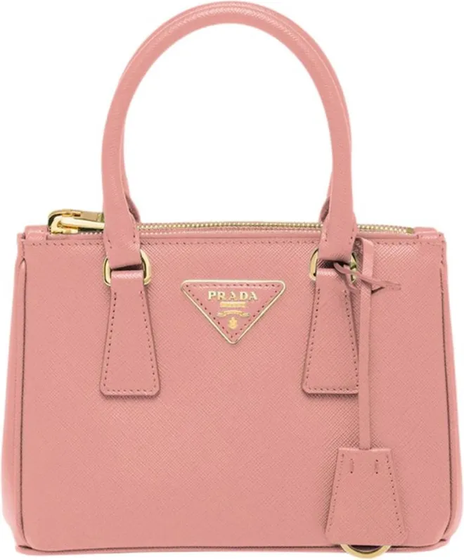 Pink Saffiano Galleria Mini-Bag