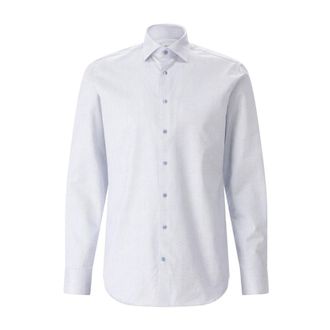 Stenstr&ouml;ms Formal Shirts, male, Blue, Size: 2XL Regular-Fit Shirt with Pattern