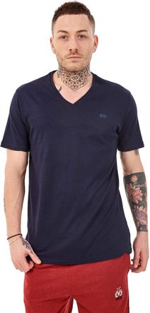 JD Williams Mens Plain V Neck 100% Cotton T-Shirts Slim fit Casual Formal Shirt Top M to XXL Navy