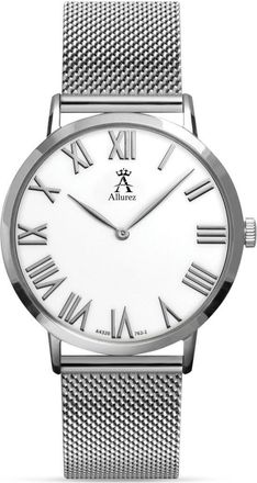 Allurez Mens Stainless Steel Mesh Bracelet Watch in Silver at Nordstrom
