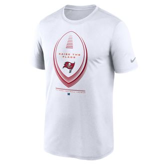 Nike Tampa Bay Buccaneers Legend Icon Nike Mens Dri-FIT NFL T-Shirt in White | NKGK10A8B-NDB