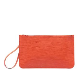 Louis Vuitton Pre-owned Clutches, female, Orange, Size: ONE SIZE Pre-owned Epi Leather Pouch