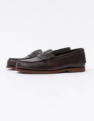 Timberland Mens Timberland Mens Full Grain Leather Classic Loafer - Dark Brown - Size: 11/E
