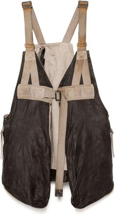 Boris Bidian Saberi Gilet con fibbia - Toni neutri