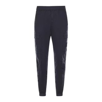 Stone Island Sweatpants, male, Blue, Size: W32 Parachute Cargo Trousers