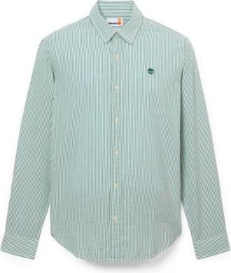 Timberland L/S Seersucker Striped Shirt Regular Hemd f&uuml;r Herren | grau