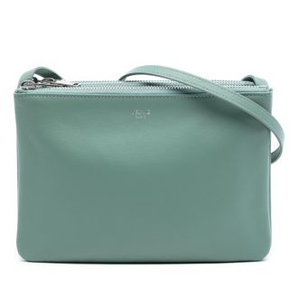 Celine Tweedehands kleine lamsleren Trio schoudertas